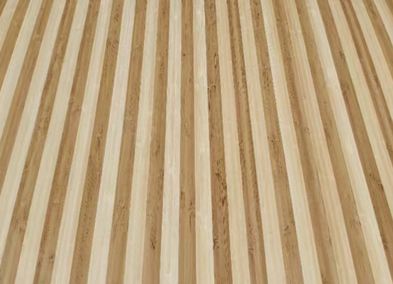 Des feuilles de placage en bambou avec des motifs de zèbre et une carbonisation à haute température